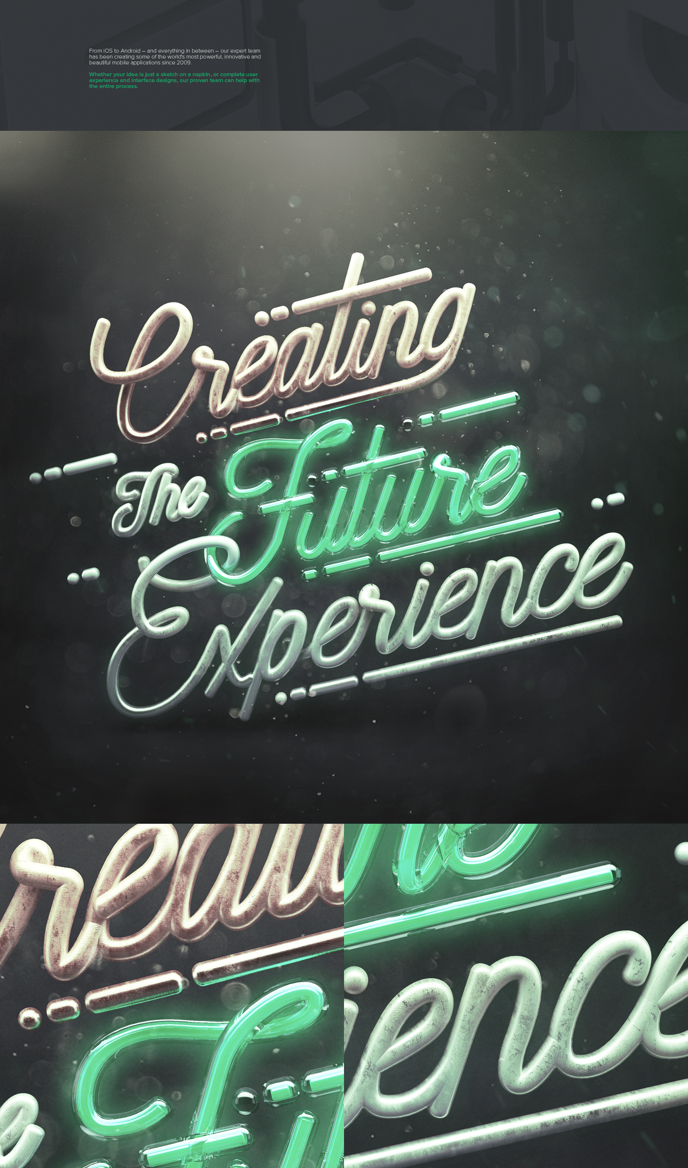 Gravity Jack 3D typographic creating the future Experience augmented reality virtual mobile