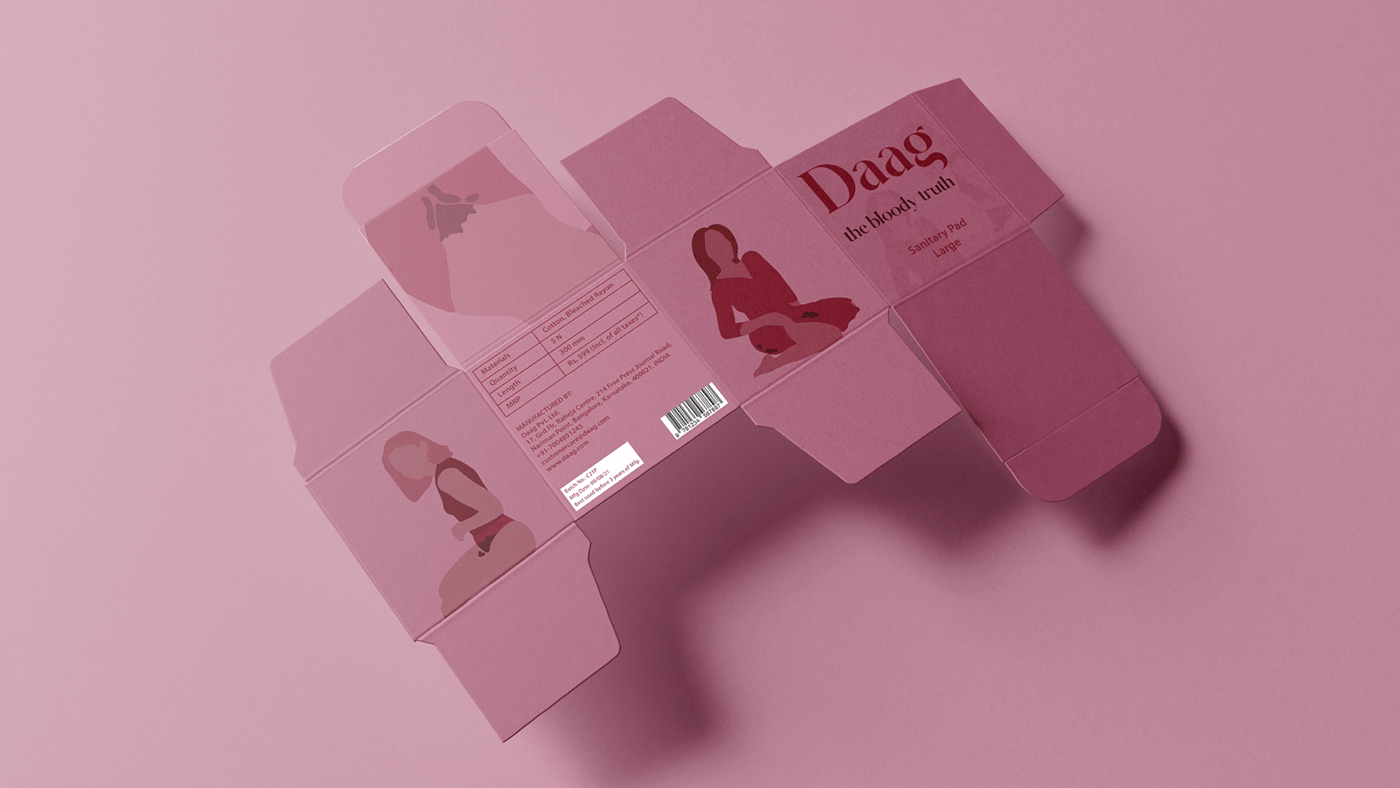 Advertising  Digital Art  environmental design ILLUSTRATION  menstruation Mockup Packaging packaging design product women
