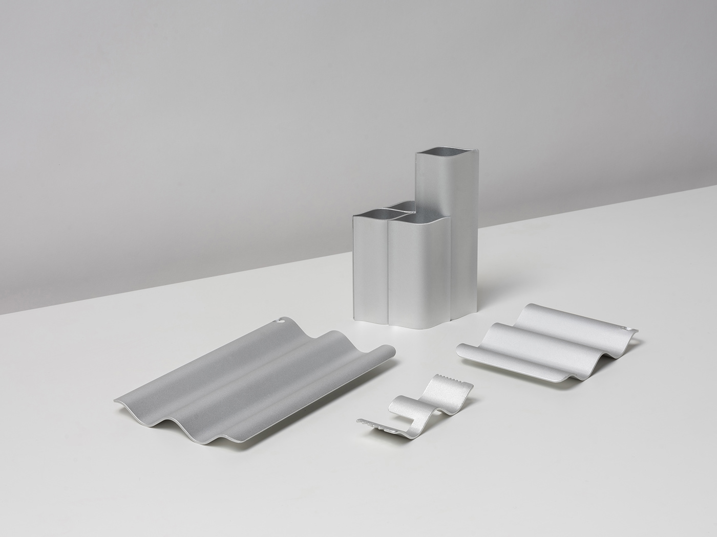 #aluminum #design studio #industrial design #object design #photography #product design #steel product #Vase tape dispenser tray