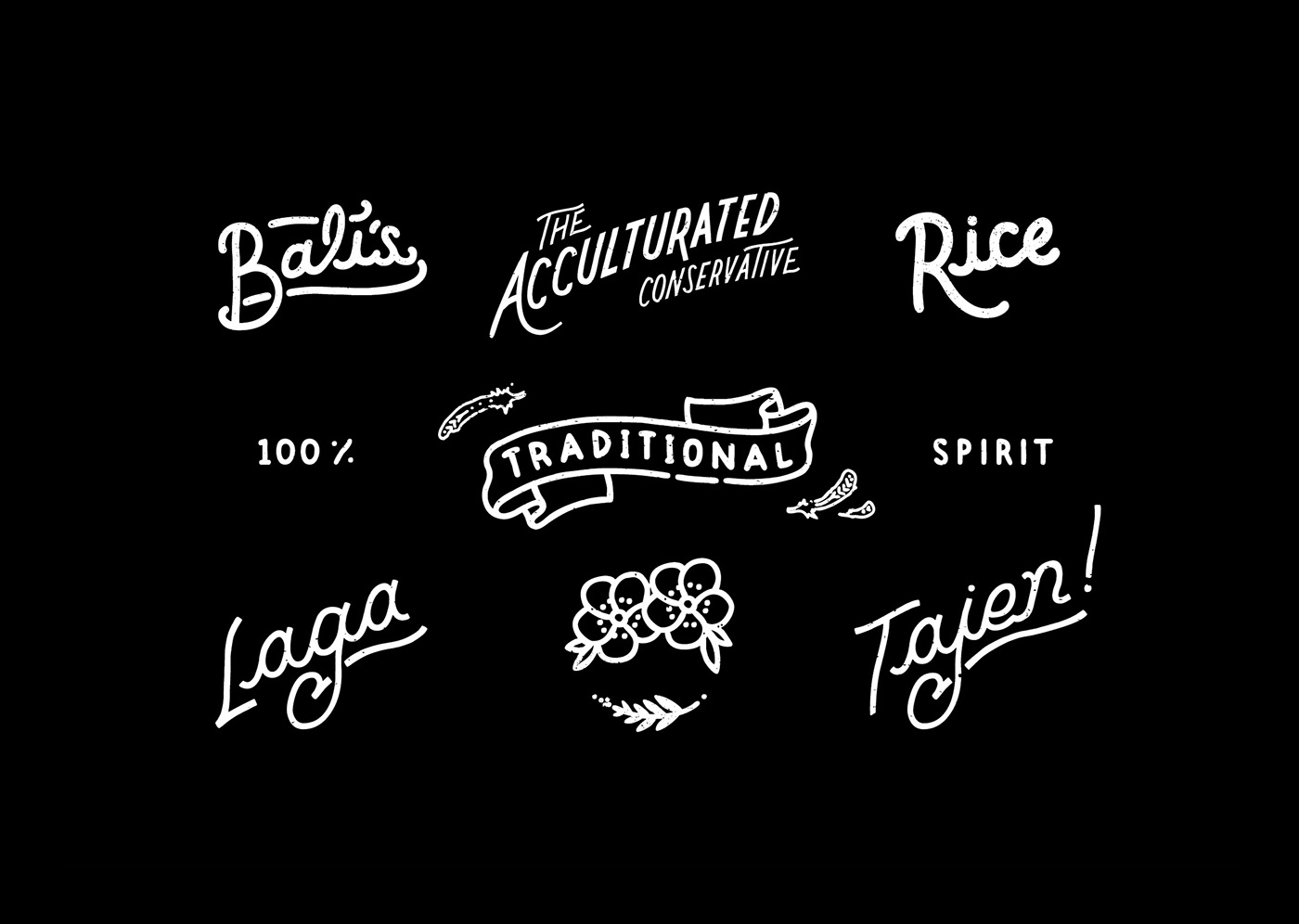 apparel design artwork identity logo vernacular bali