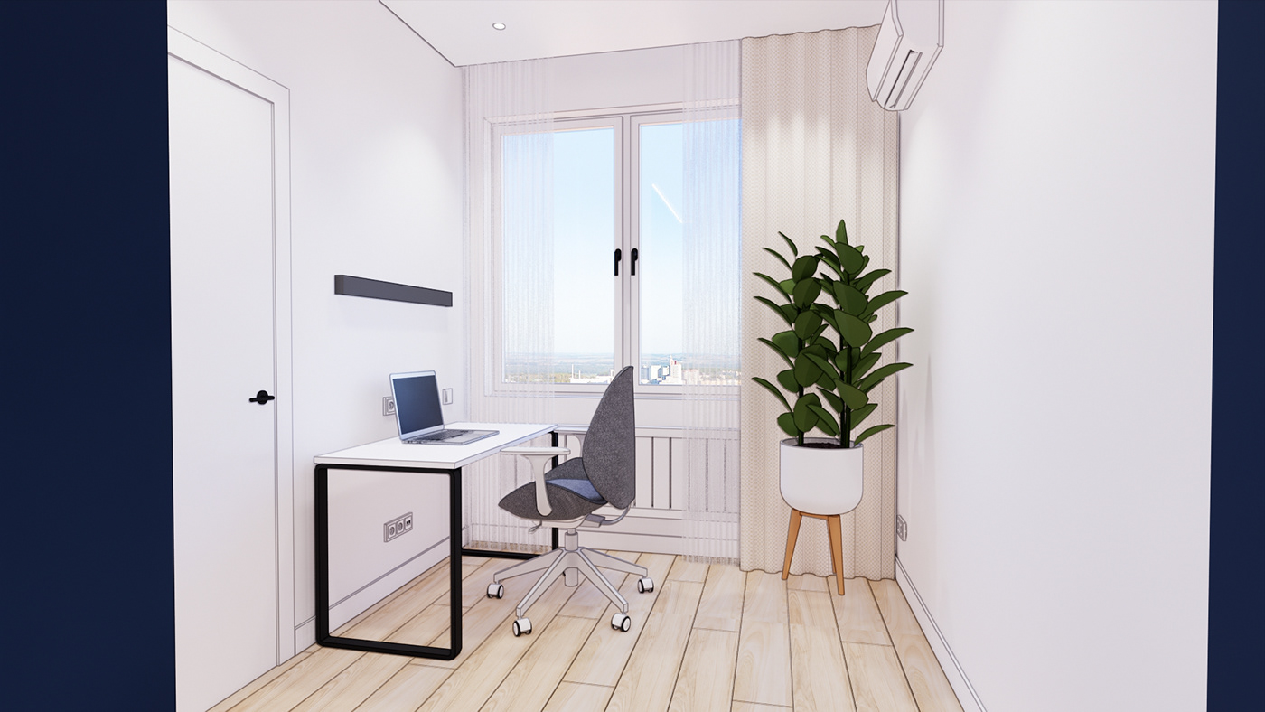 3D design Interior interior design  Render visualization визуализация Визуализация интерьера дизайн интерьера дизайн интерьеров