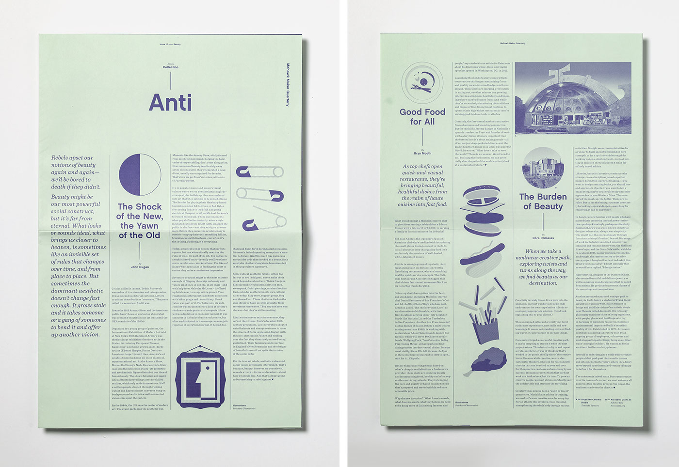 graphic print editorial Layout paper design
