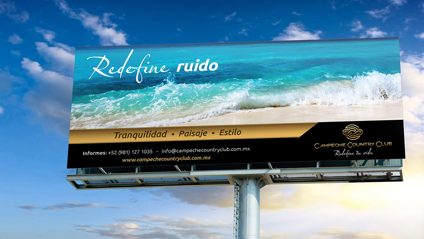 publicidad creatividad Advertising  campaign Campaña dirección de arte Country Club playa tranquilidad