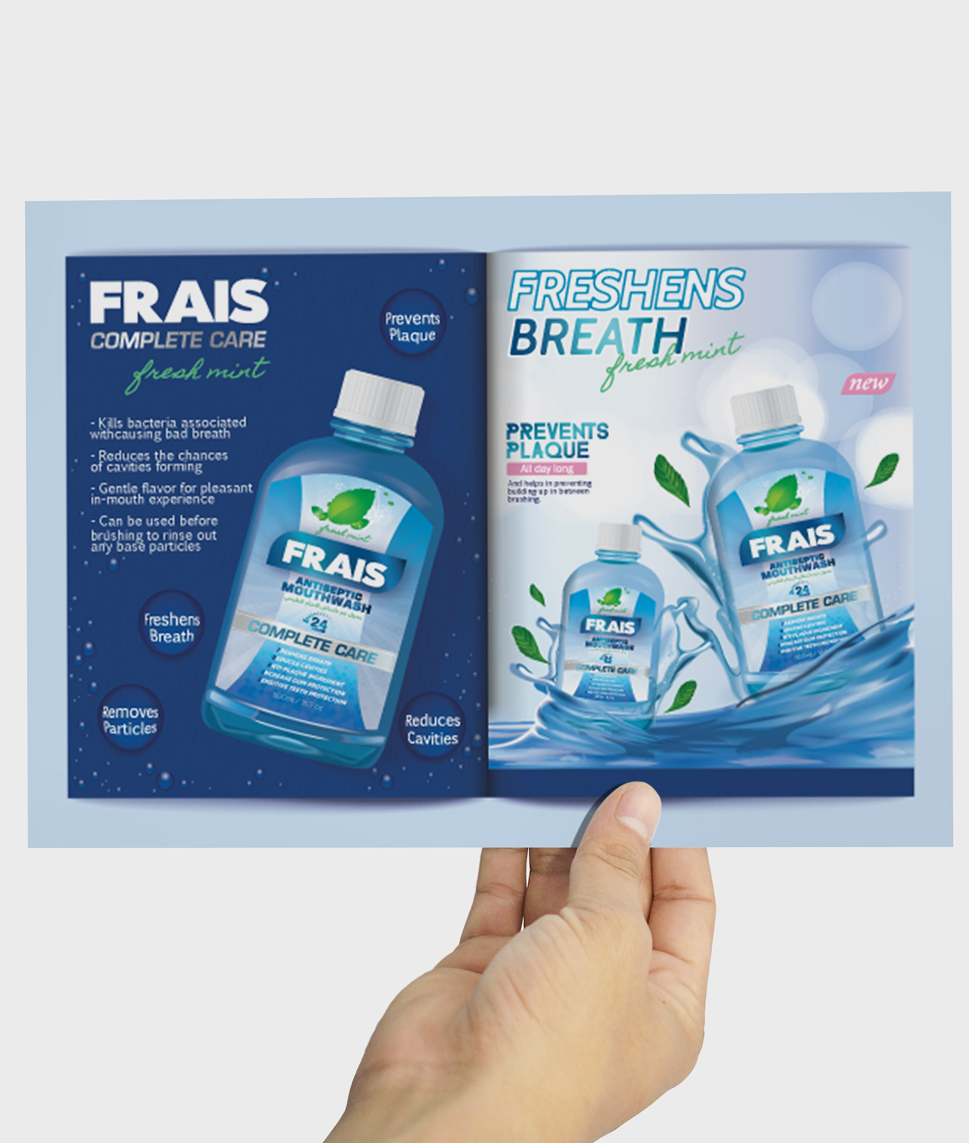 Health healthcare Packaging design Mouthwash toothpaste Advertising  graphic medical fresh