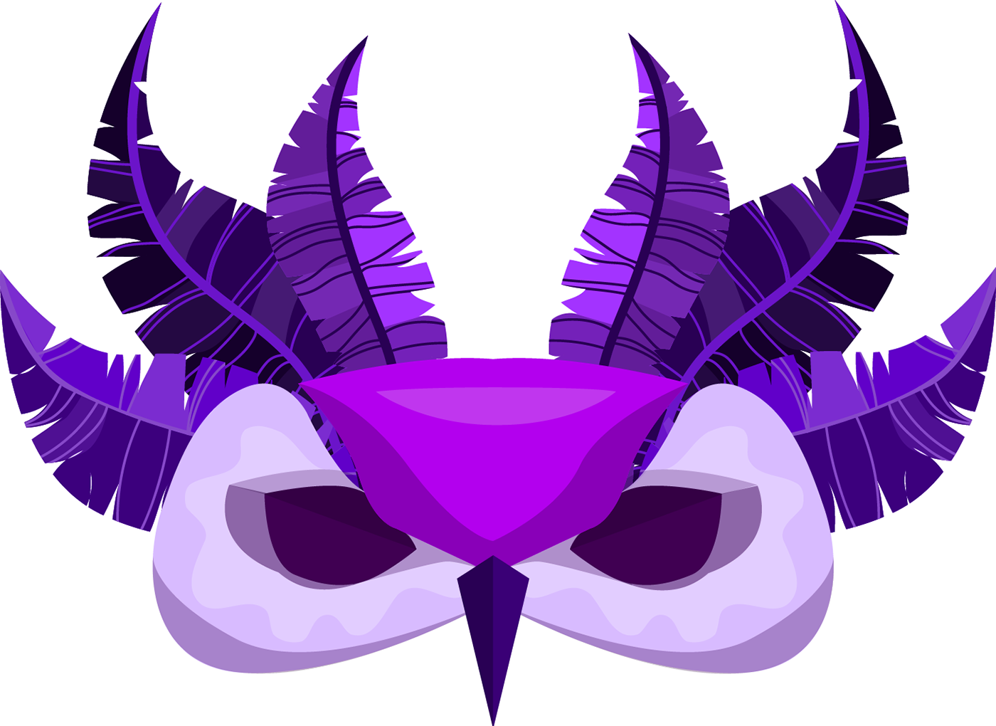 art Brasil Carnaval Coruja Digital Art  mascara owl penas purple roxo