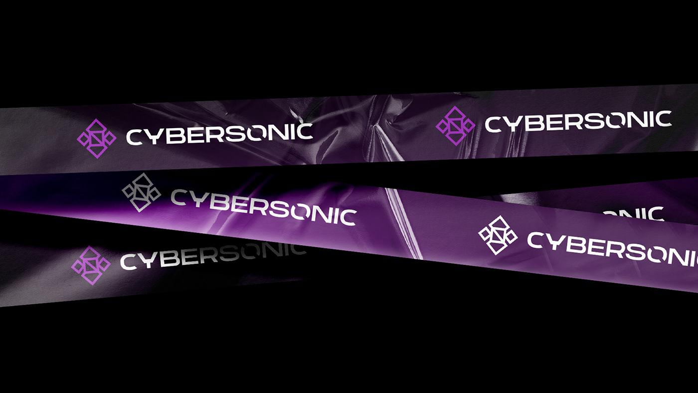 brand branding  Cybersonic deejay design dj logo music psychedelic visual identity