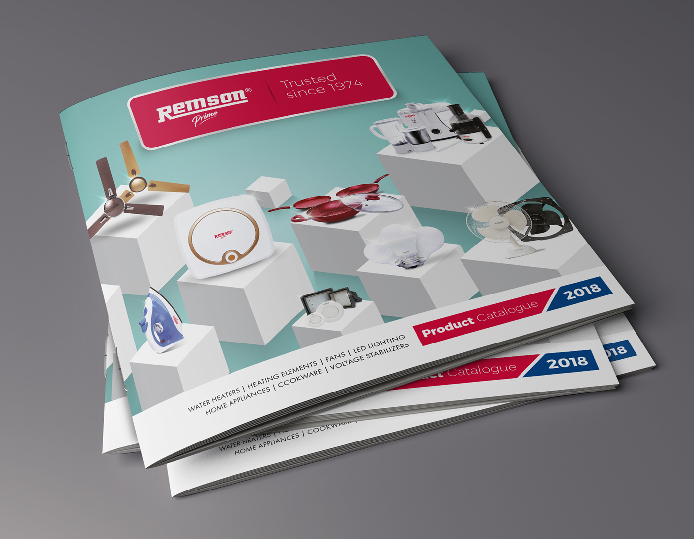 remson brochure catalog Catalogue Mockup photoshop InDesign Illustrator concept home appliance