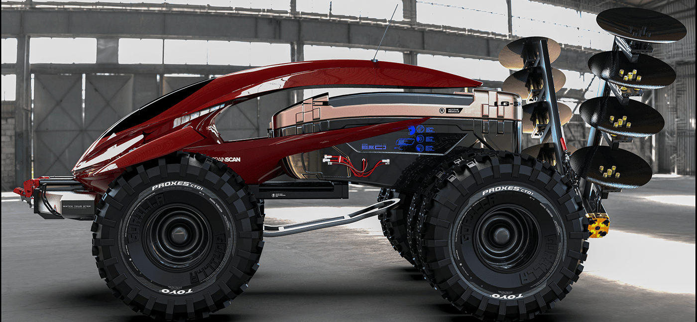 3d design concept Tractor Truck Vehicle