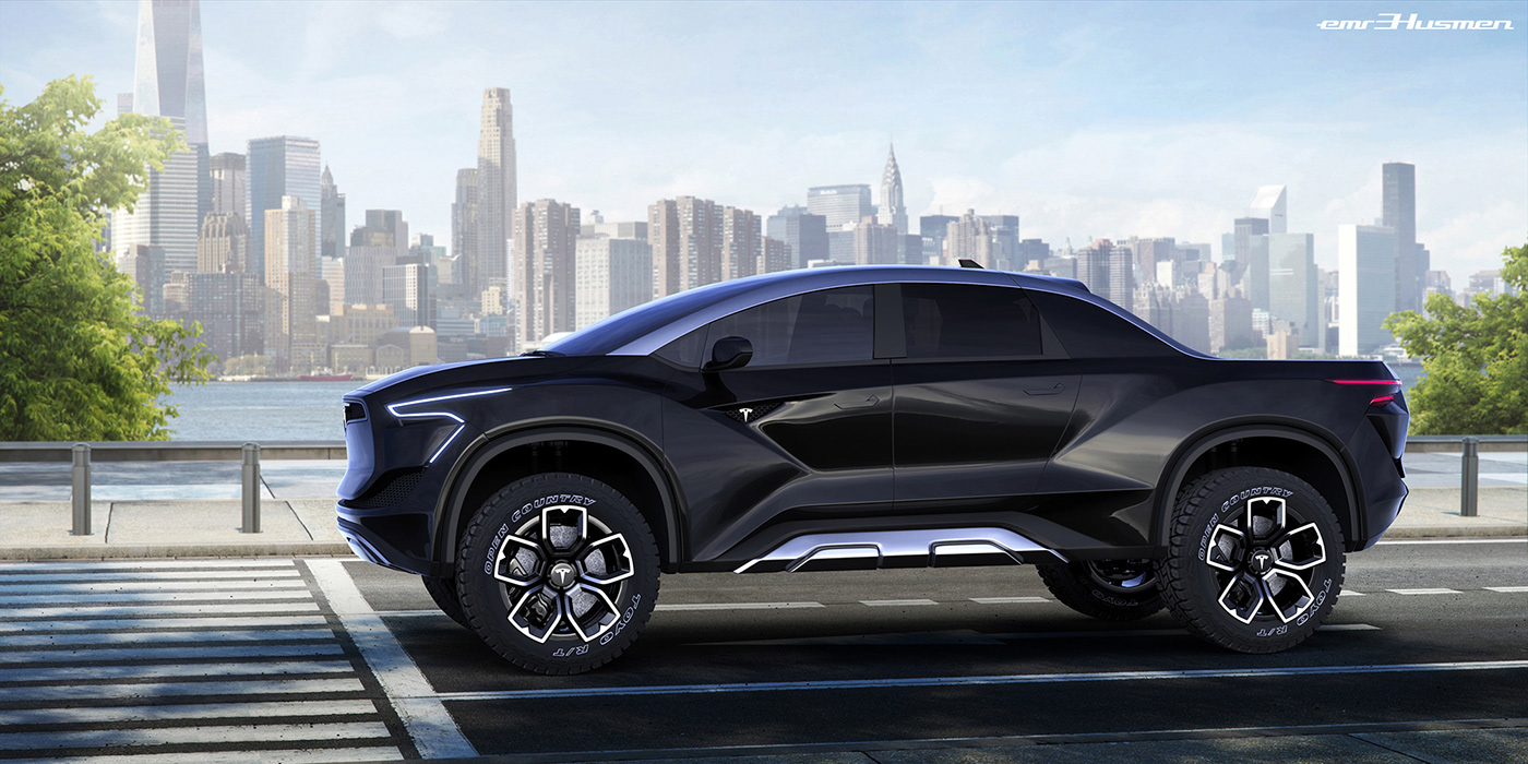 tesla PICKUP cardesign concept emrEHusmen