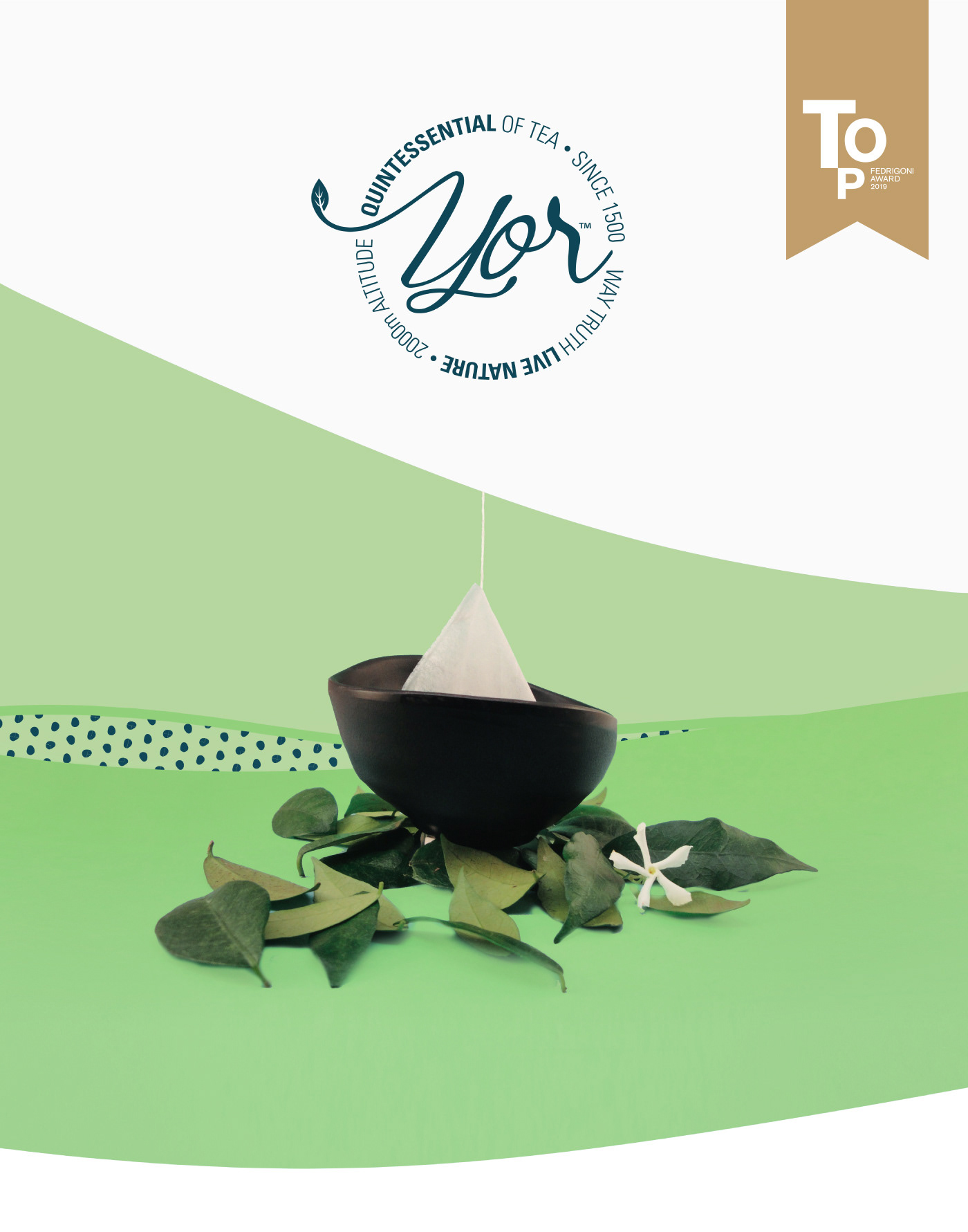 japan tea branding  Packaging logo pattern drink design fedrigoni award