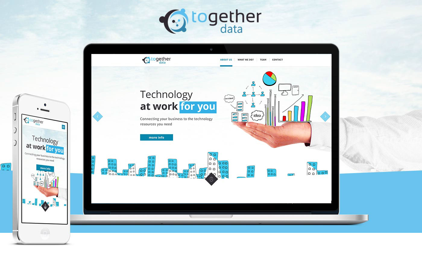 Data together onepage Big Data app business intelligence outsourcing