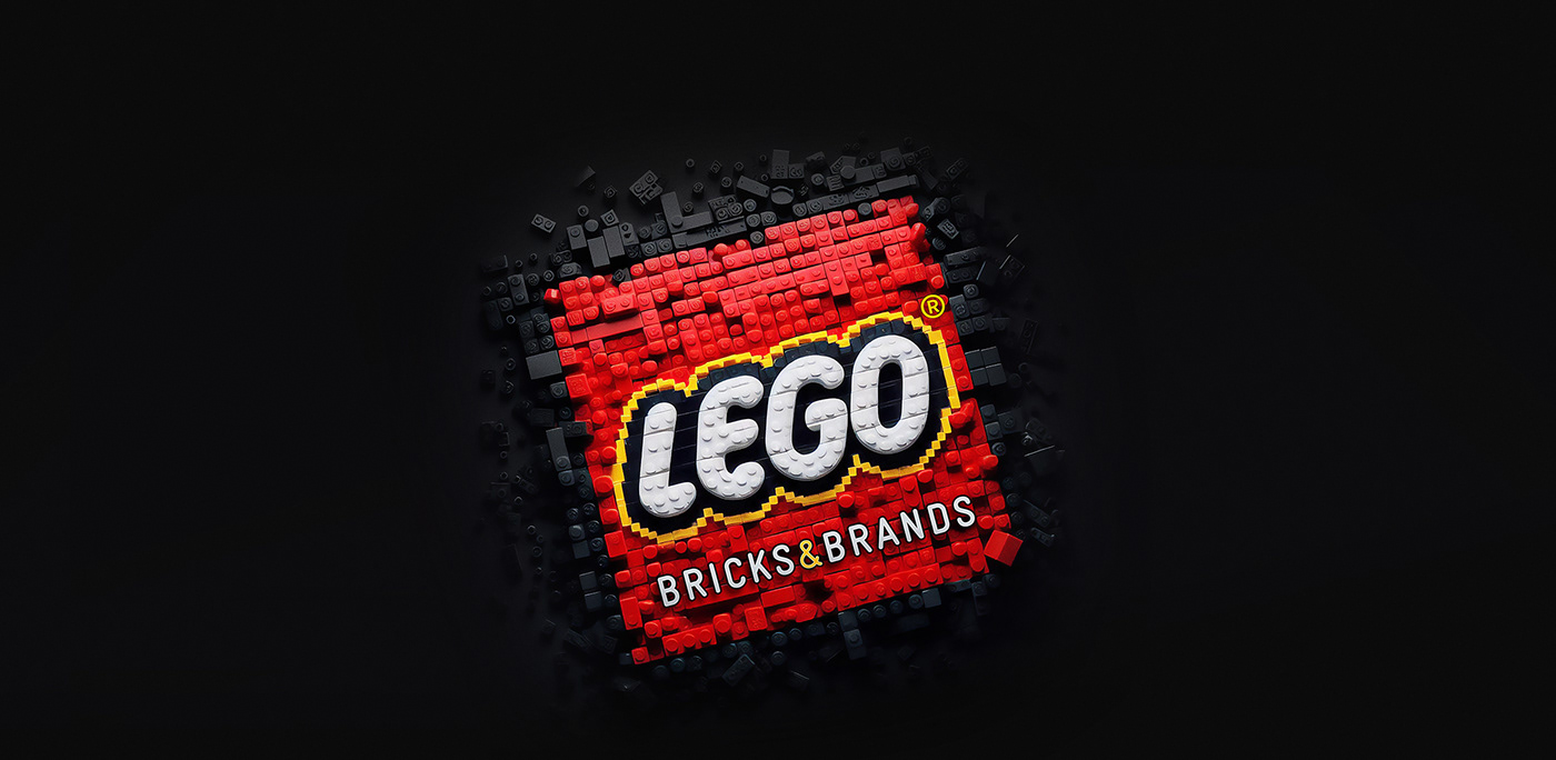 ai artificial intelligence LEGO brand identity branding  Logo Design brand architecture 3D visualization