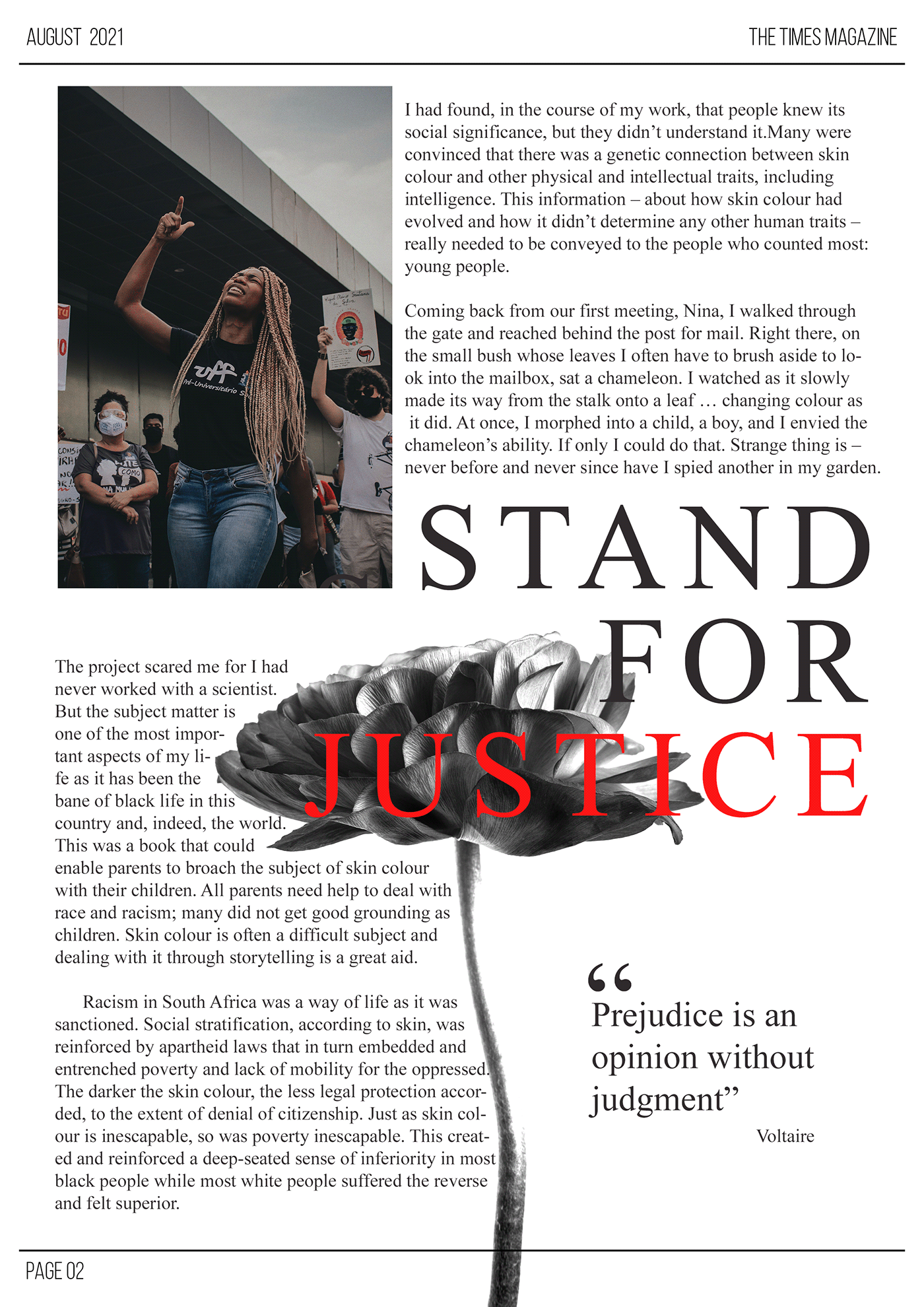 black Broucher human Justice Magazine design photoshop racist typography design