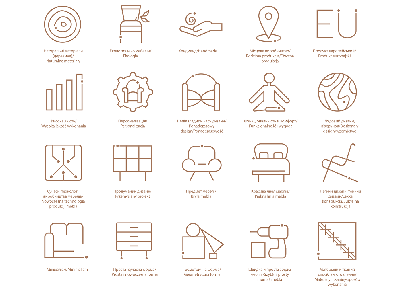 design Icon icon design  iconset adobe illustrator Graphic Designer furnitureicons