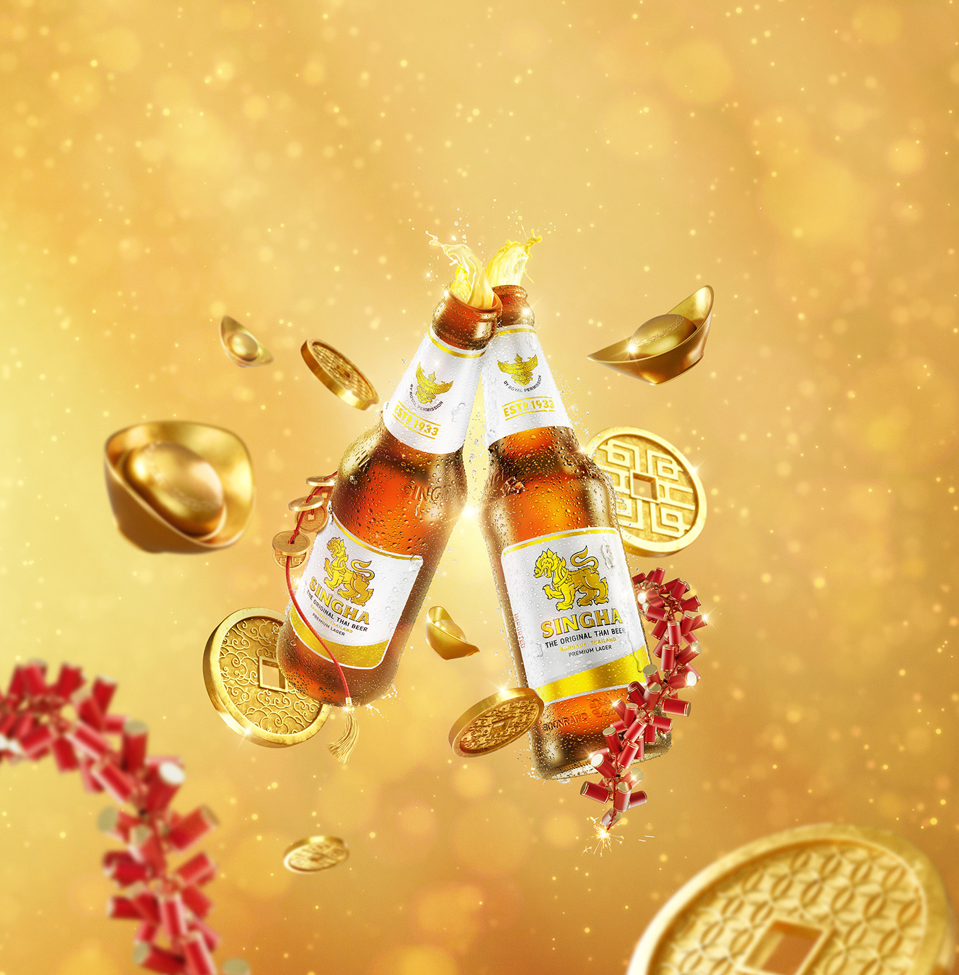 3D 3ds max beer bottle cerveza CGI compositing product Productshoot visualization