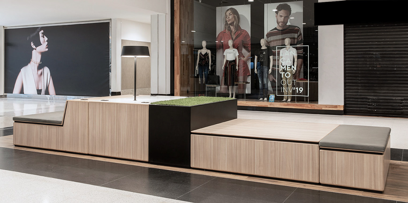 modular furniture design shopping mall product design  design recife mall