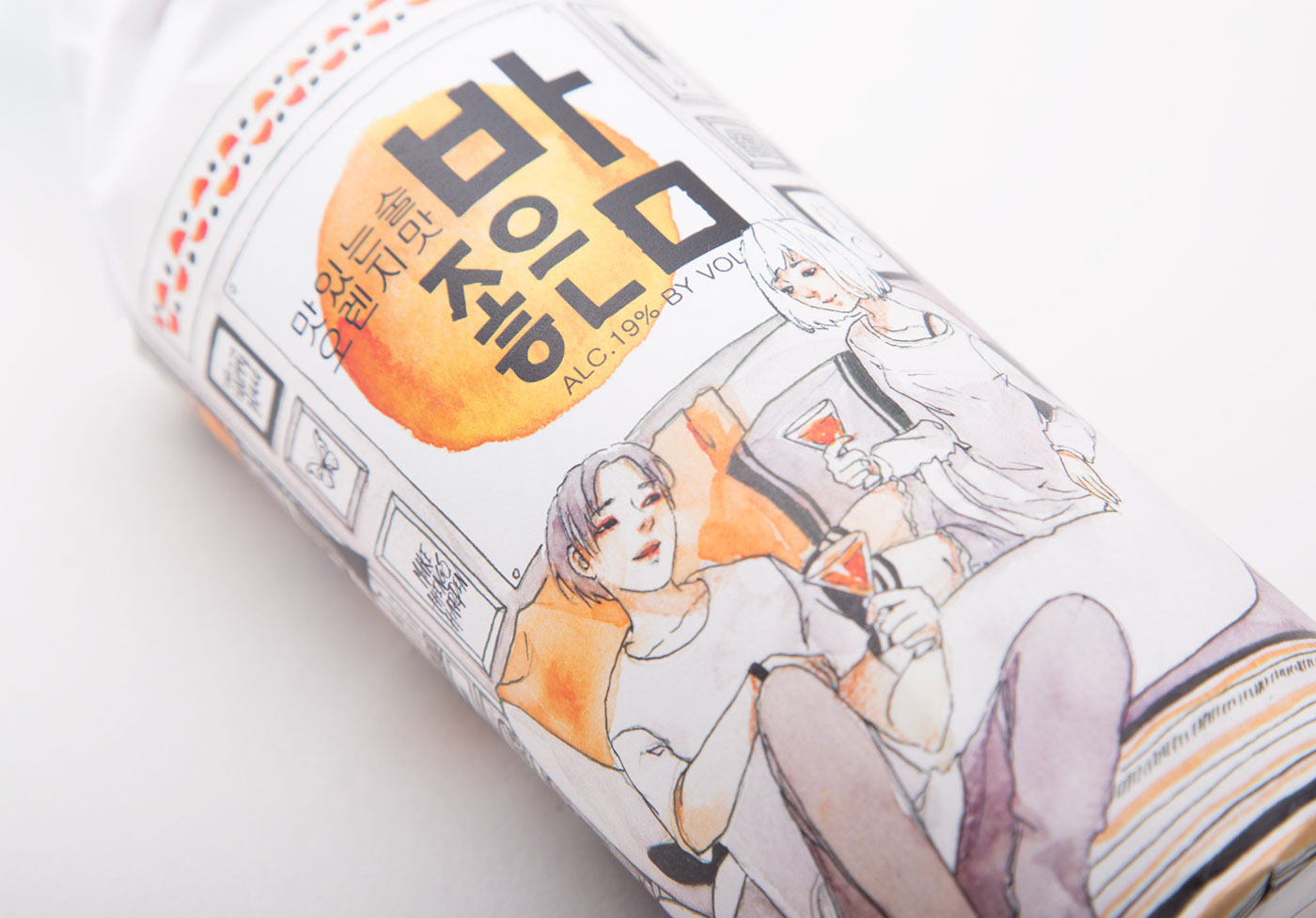 #packaging #Watercolor #Soju ILLUSTRATION  Packaging watercolor