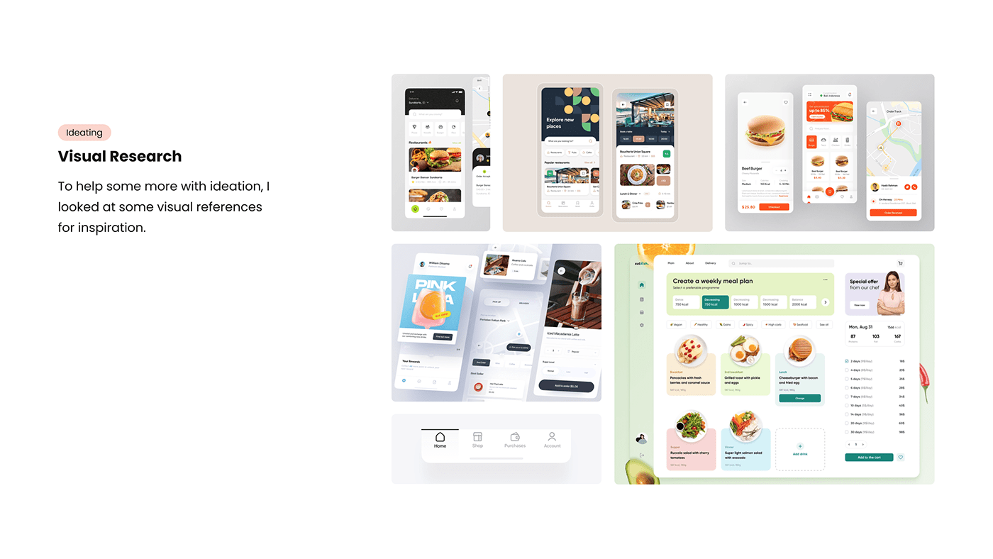 app Case Study food delivery homepage product design  UI ux