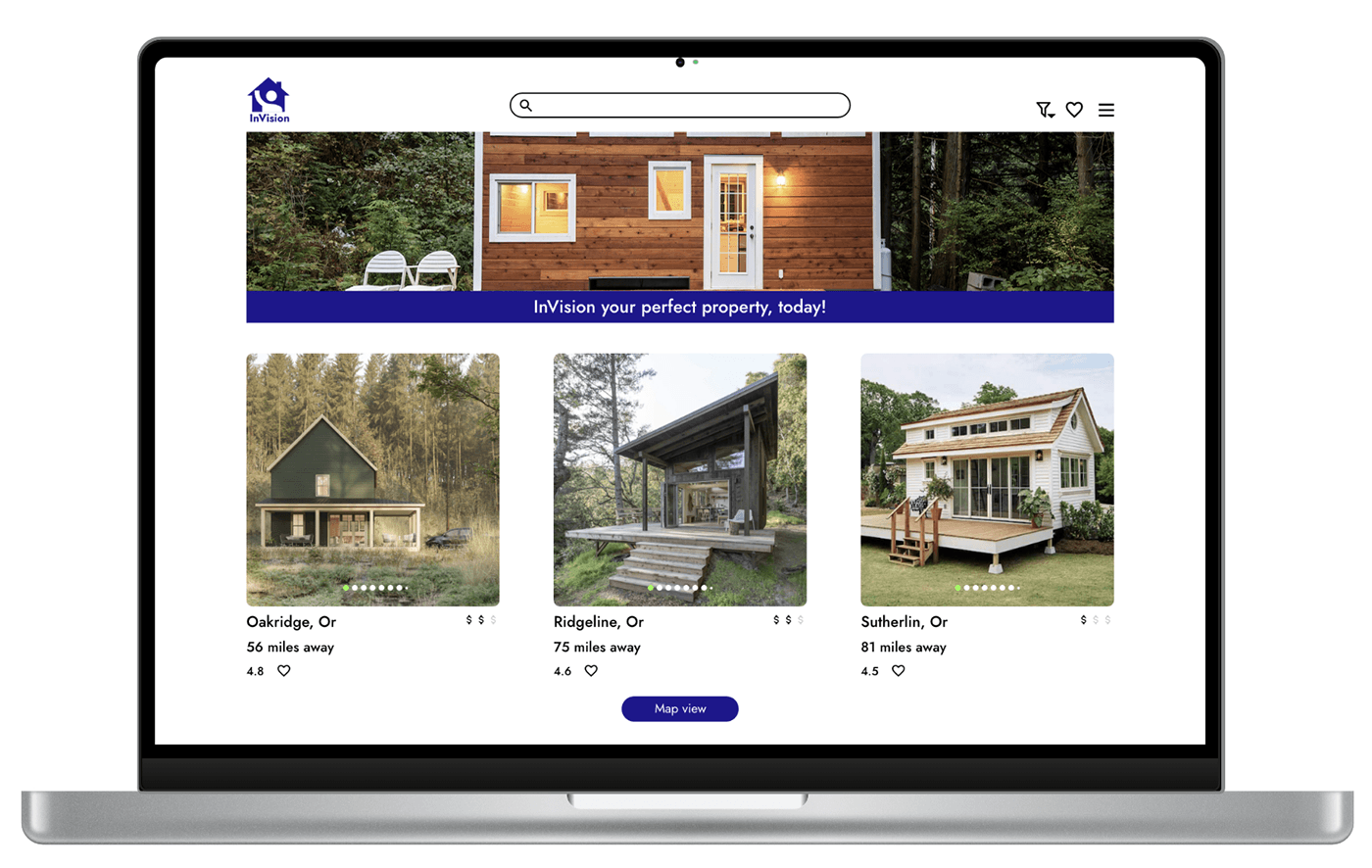 user interface user experience ux/ui Adobe XD real estate Case Study design