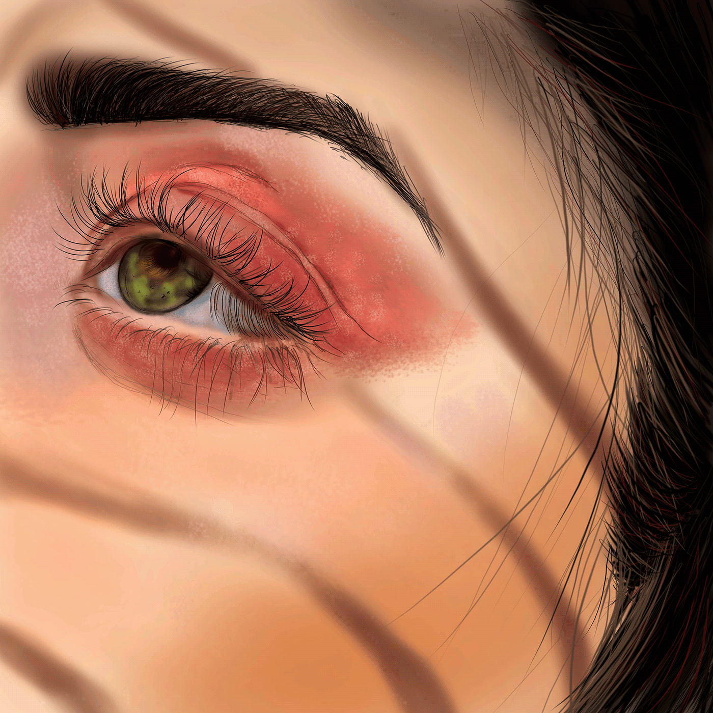 art artwork digital geaphic Drawing  sketch portrait study anatomy eye
