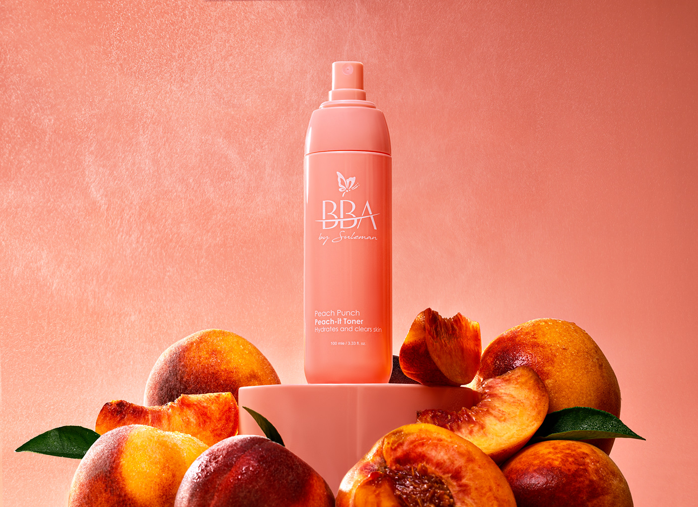 Advertising  Ecommerce peach Photography  Product Photography retouch skin skincare still life still life photography