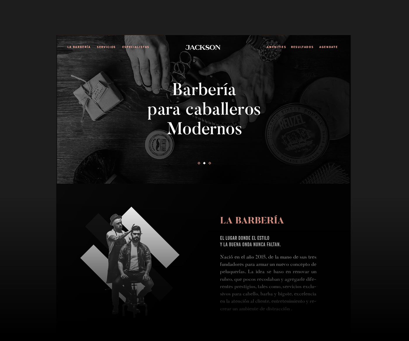 Web Design  barber shop barberia branding  Diseño web user experience user interface ui ux Mobile first Web