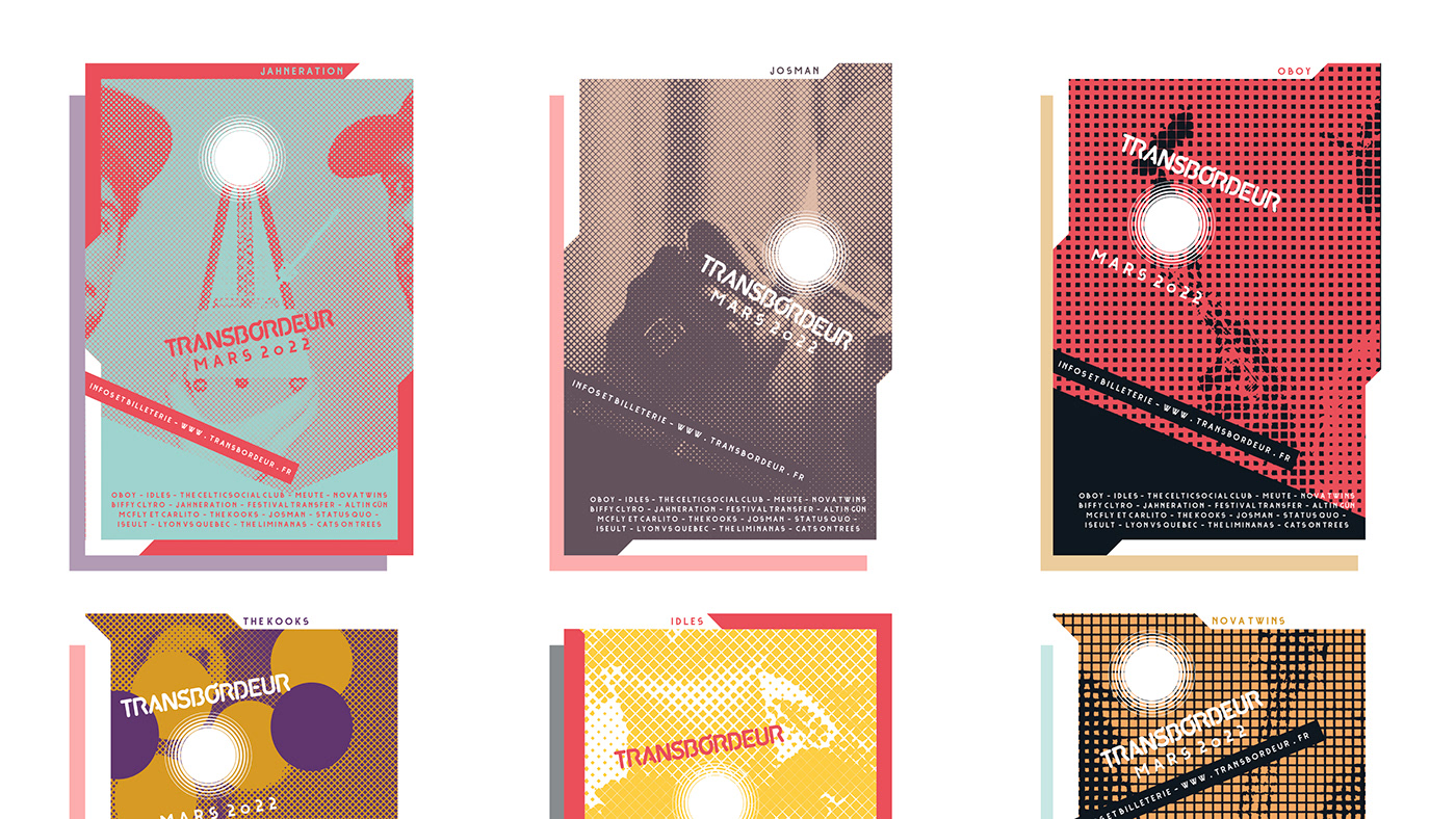 design graphique posters Poster Design pantone color print lyon transbordeur