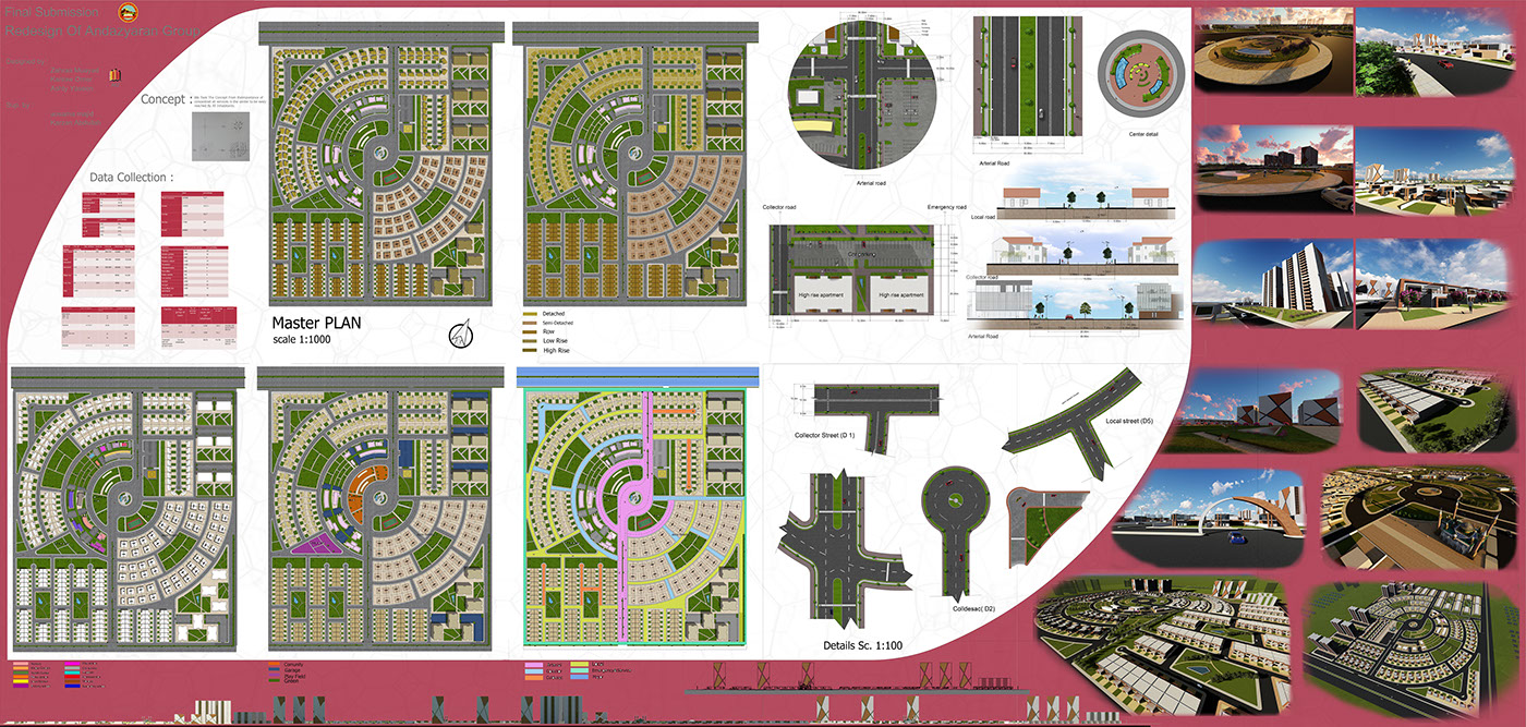 city planning architecture neighborhood design site plan residential areas redesigning andazyaran group Master Plan urban planning housing
