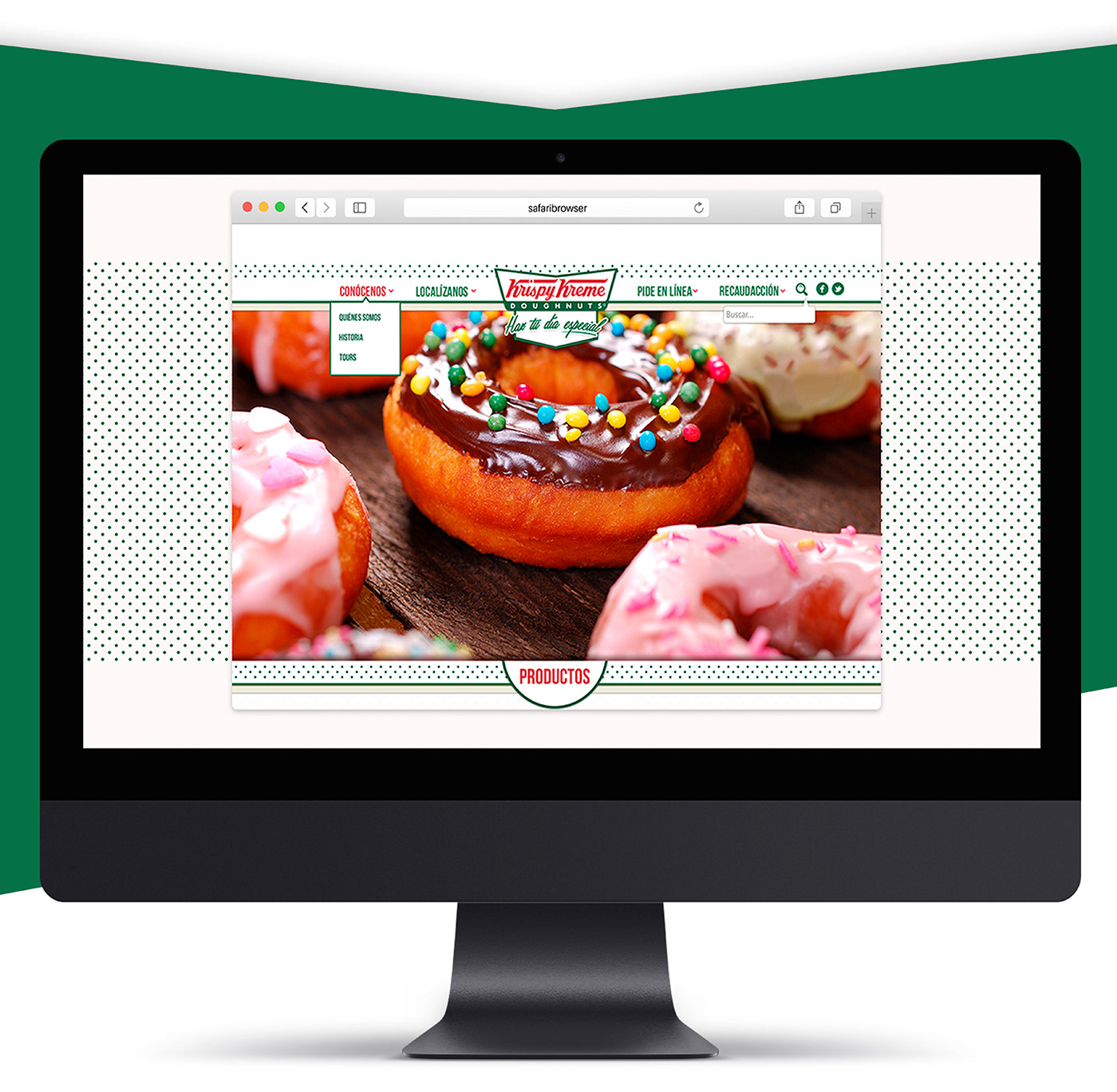 krispy kreme Web la rueda creative studio Doughnuts Responsive