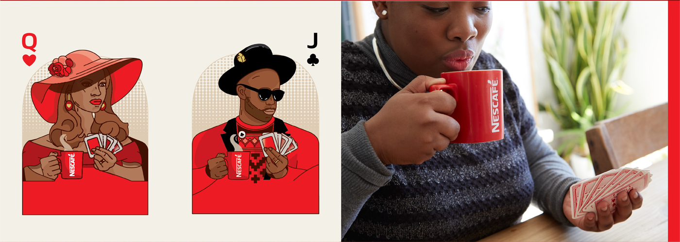 Playing Cards suites Printing box Direct mail Coffee south africa connection drinking Influencer Pack