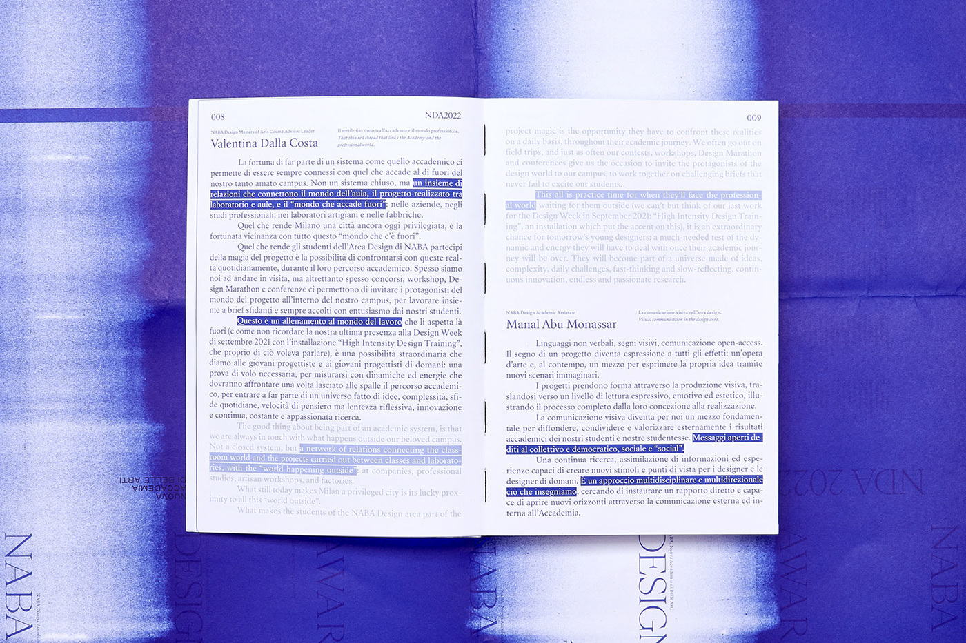 2022 design award blue book catalog design naba pantone print typography  