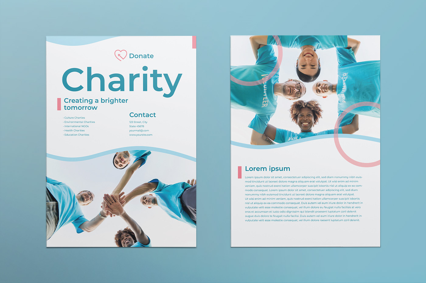 brochure business card flyer poster template corporate company branding  charity volunteer