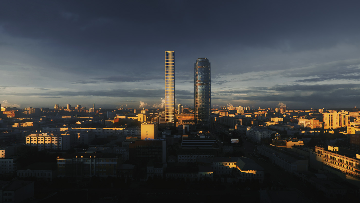 architecture yekaterinburg tower daylight Street
