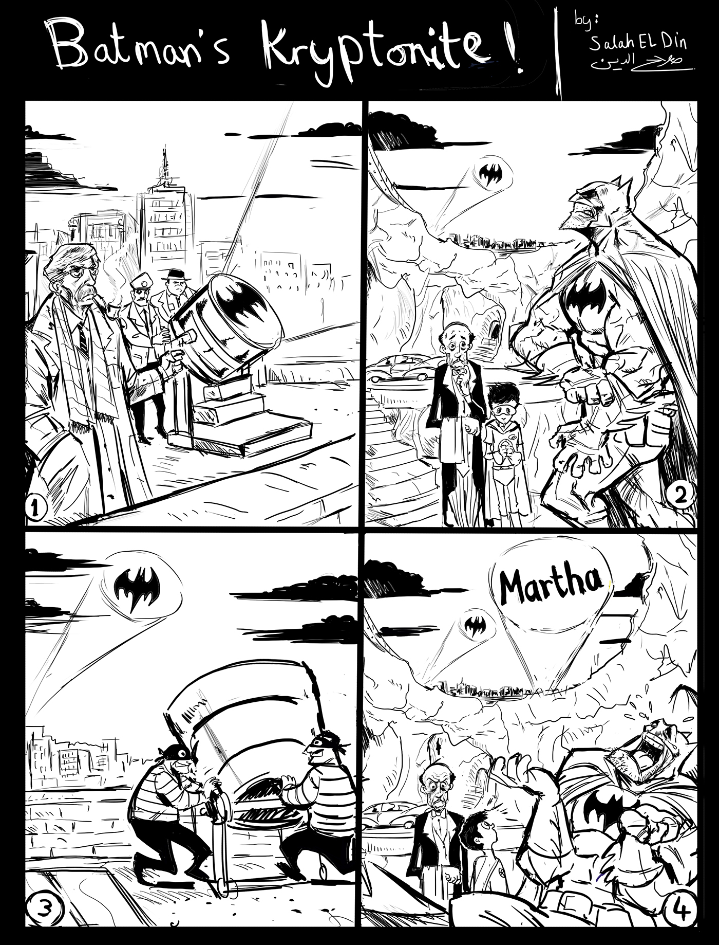 batman robin Alfred Martha gordon gotham signal police batman v superman dc