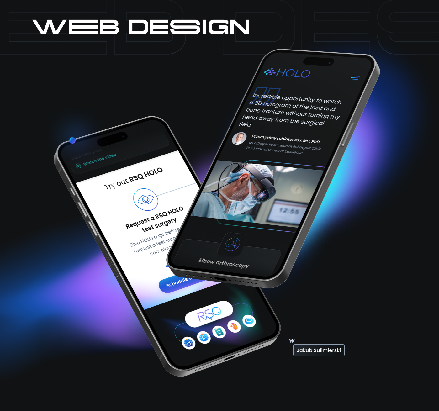 healthcare medical hologram Web Design  branding  UI/UX videography Photography  vr xr