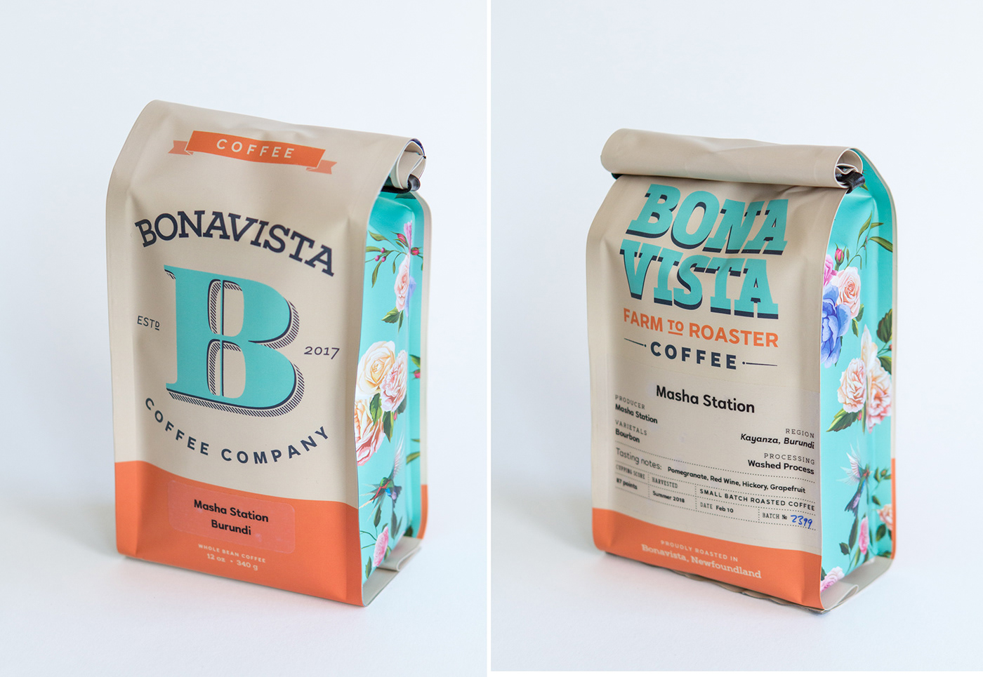 speciality coffee branding  coffee bag packaging design food & beverage Bonavista Coffee coffee branding coffee logo Coffee Design Espresso Bag