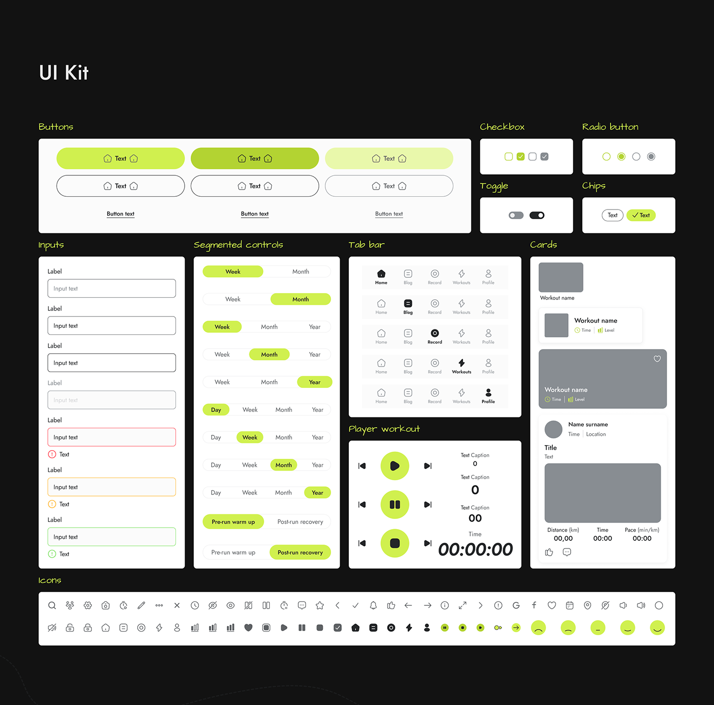 UI/UX Figma Mobile app running ios application Case Study sport