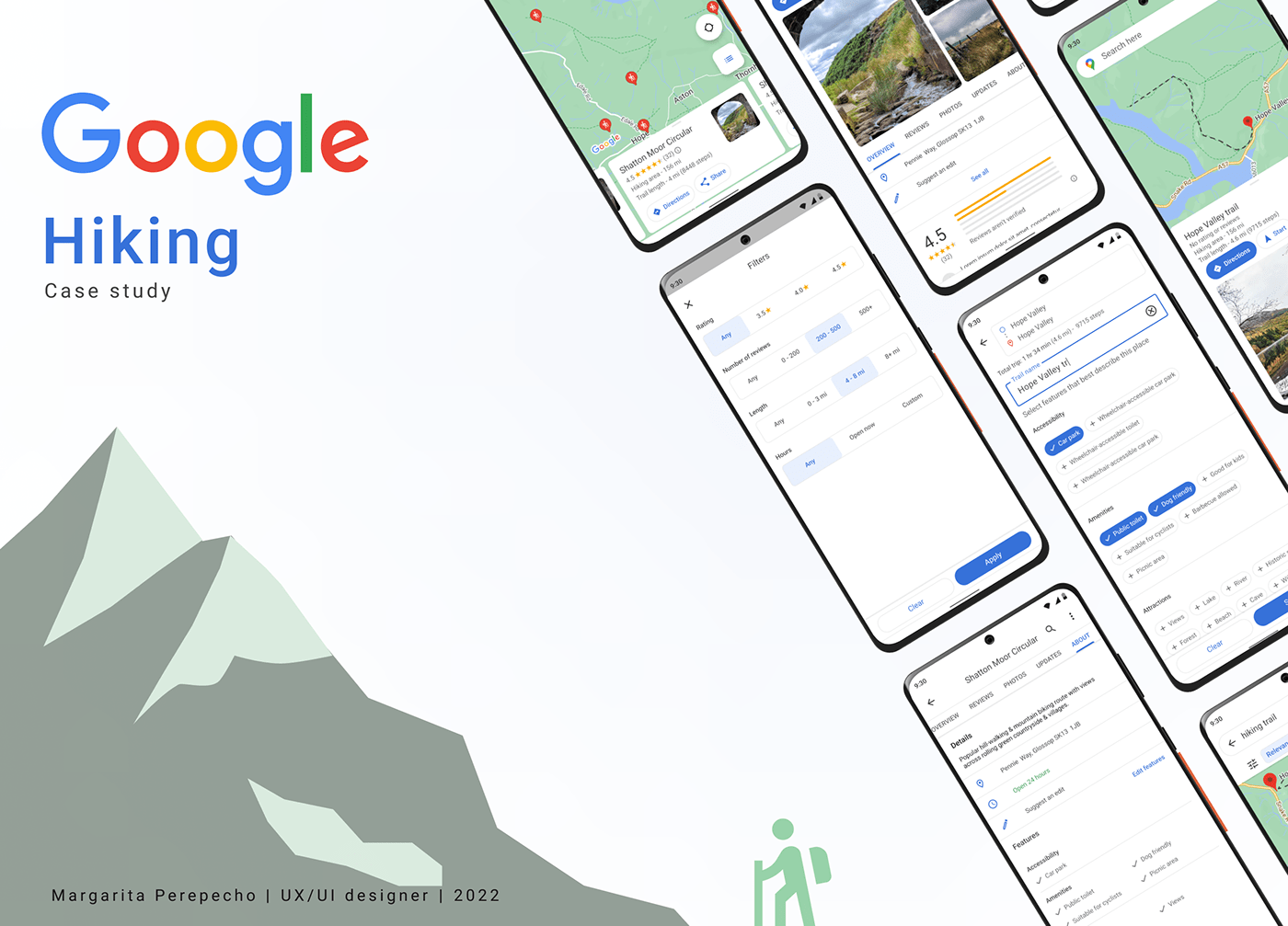 app google google maps hiking mobile Outdoor Travel ui design ux