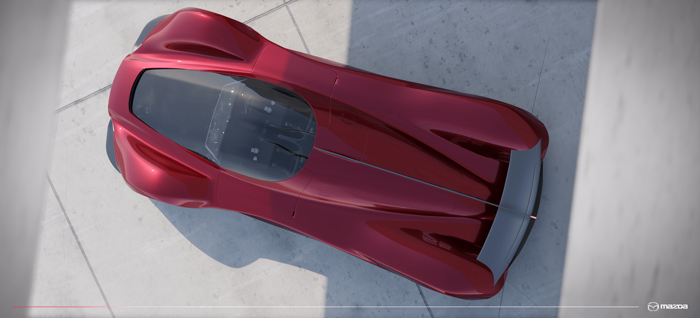 3d modeling hypercar LeMans mazda motorsports rendering sketch Sportscar automotive   cardesign