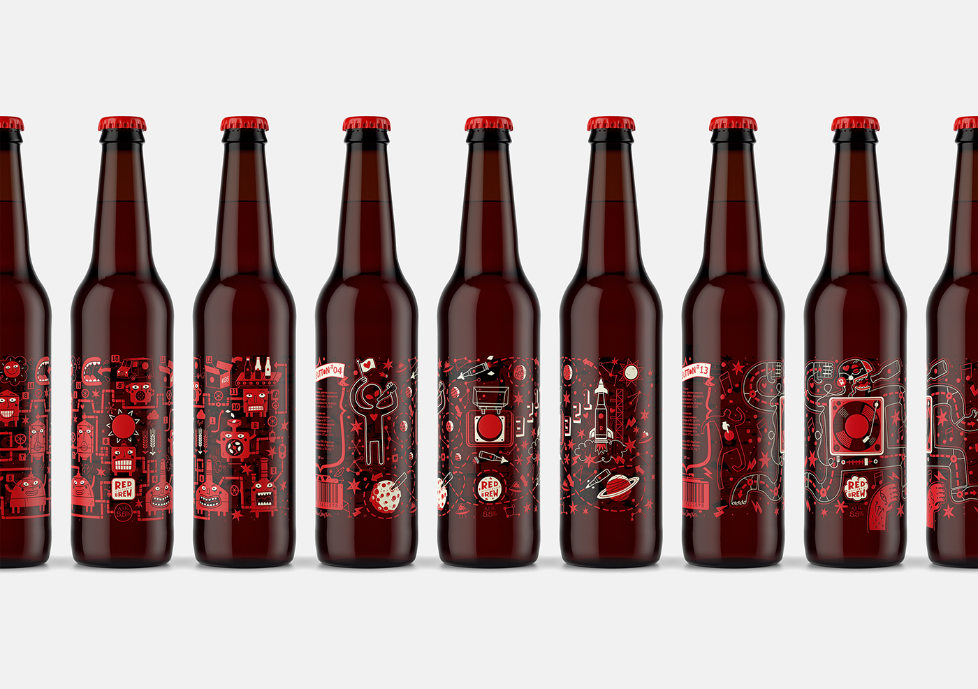 packaging design beer bottle branding  visual communications