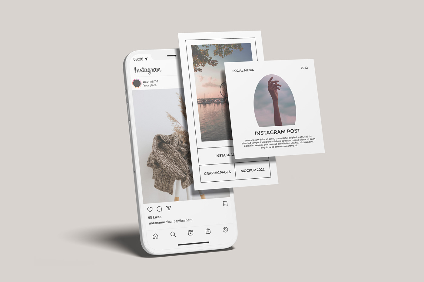 app design graphic design  instagram instagram posts Instagram Stories mobile Mockup psd Social media post user interface