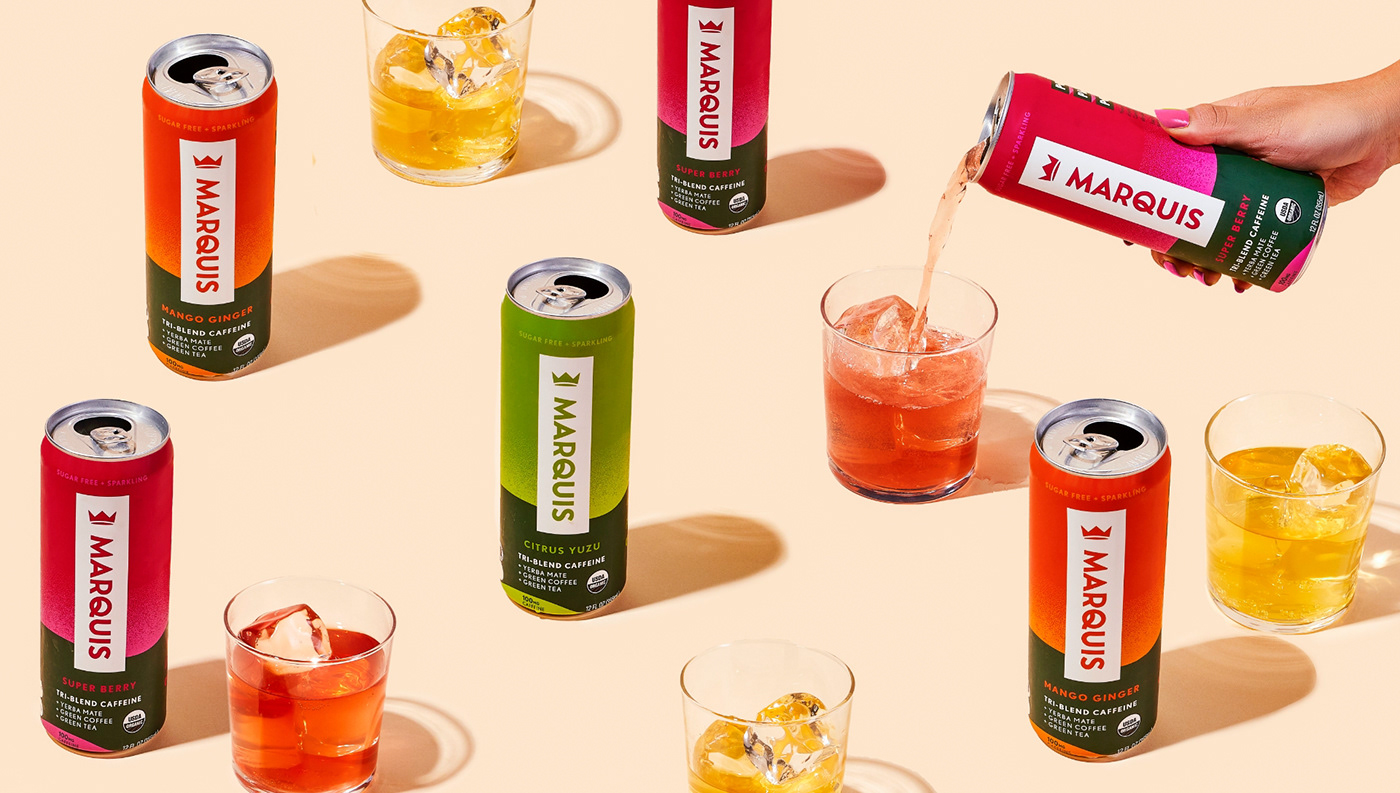 beverage crown drink energy drink graphic design  green tea Logo Design sparkling yerba mate Fruit