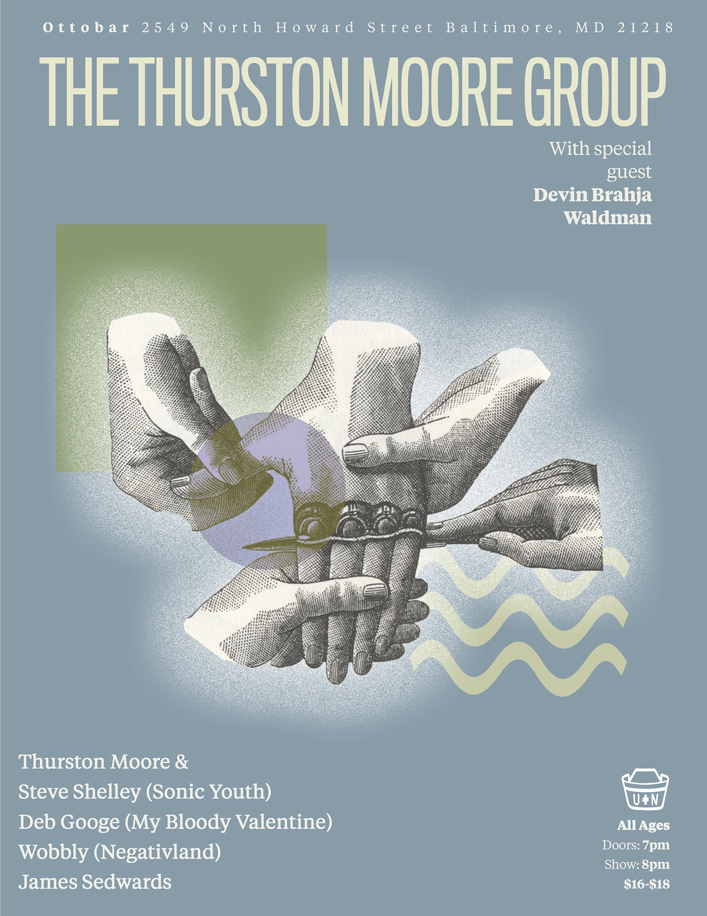 OttoBar Poster Design Thurston Moore sonic youth posters Baltimore kim gordon DIY swans