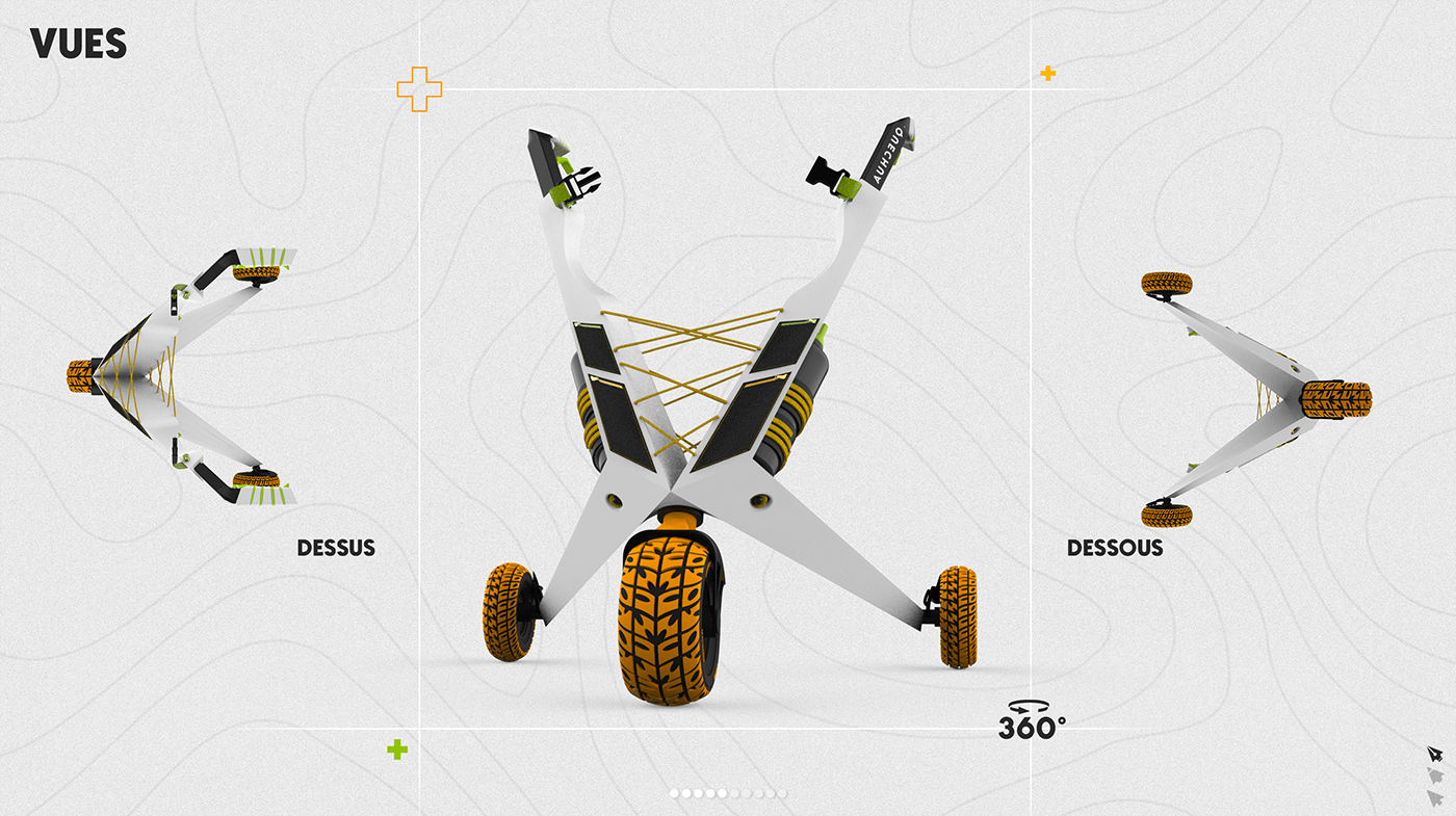 design walker product design  3D Rhino gravity quechua decathlon wheelchair