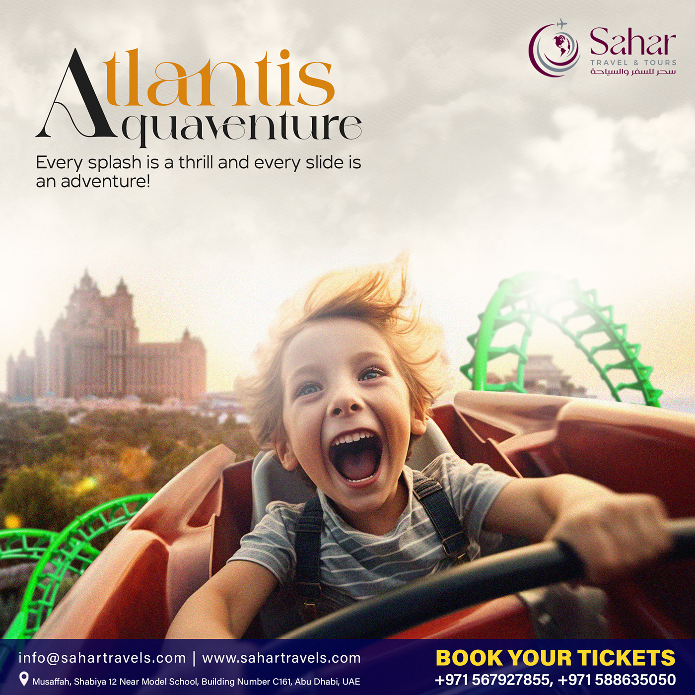 Atlantis Aquaventure Adventure Tour Package
Atlantis Aquaventure Tour Creative Posters, UAE