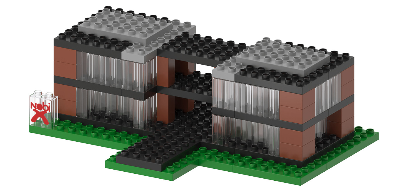 nobi LEGO toys duplo object visualisation bricks 3d render architecture 3d modeling buildings