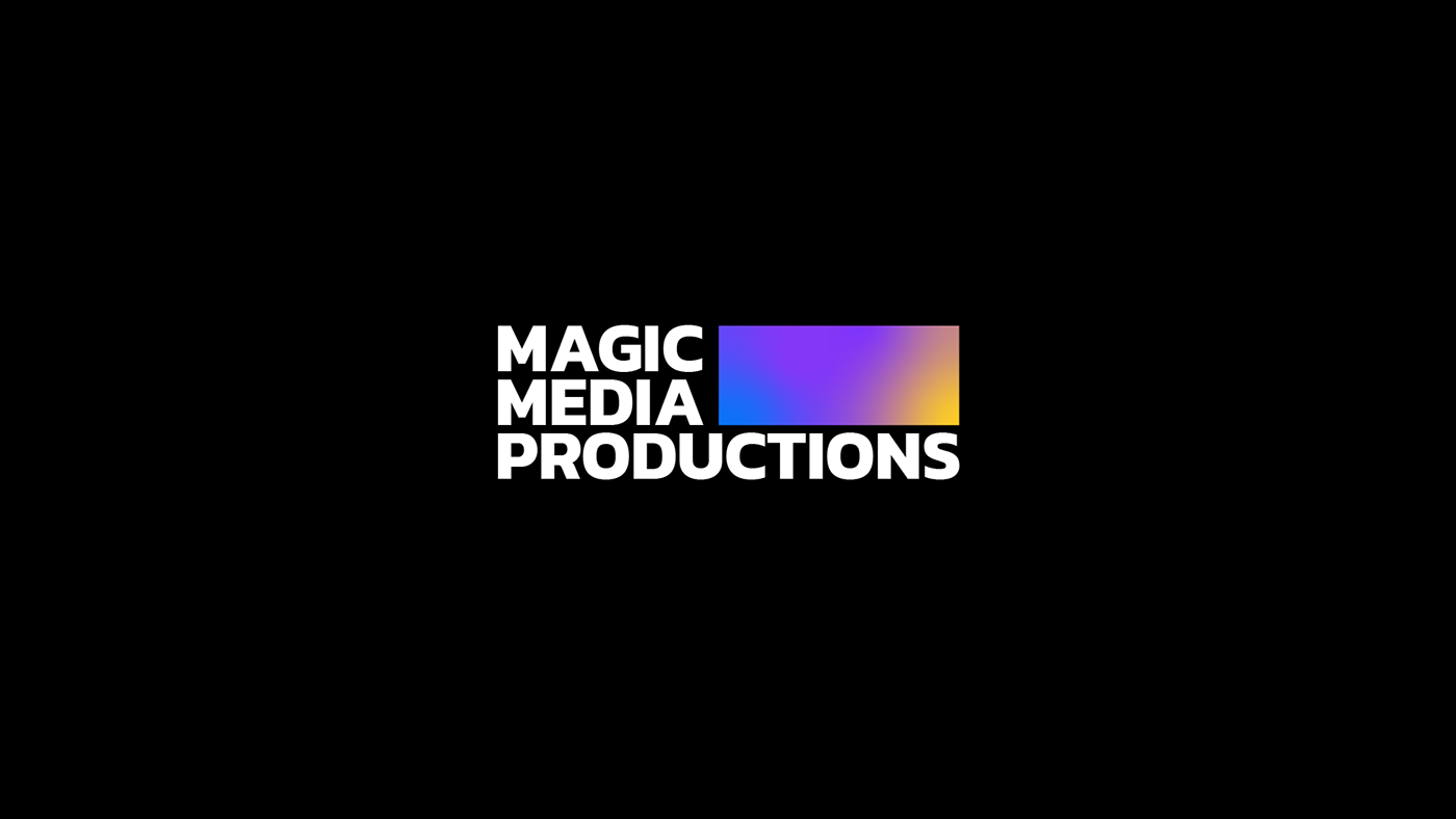 black camera color design logo Magic   media production modern video