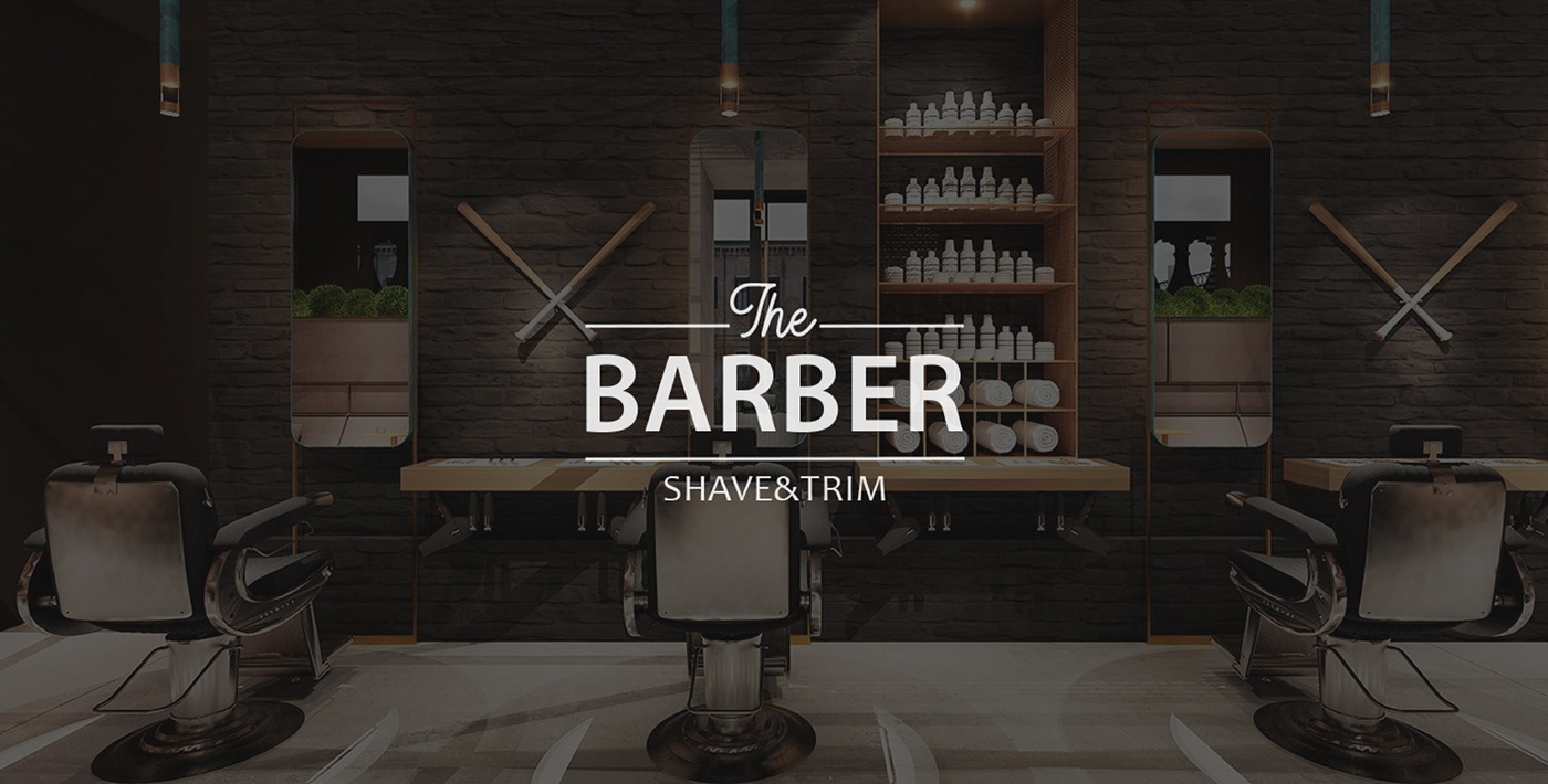 barber barbershop beauty Figma hair landing page Style UI/UX Web Design  Website