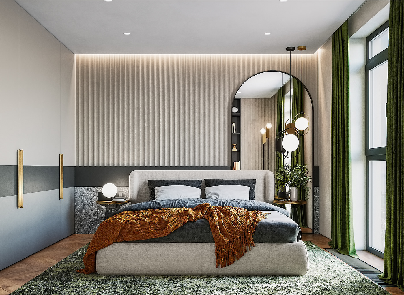 3ds max architecture bedroom CGI corona renderer Digital Art  interior design  minimalist visualization