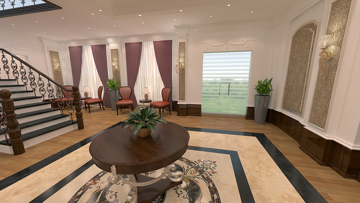 Interior renovation Presidential egypt design Proposal concept architecture 3dmax